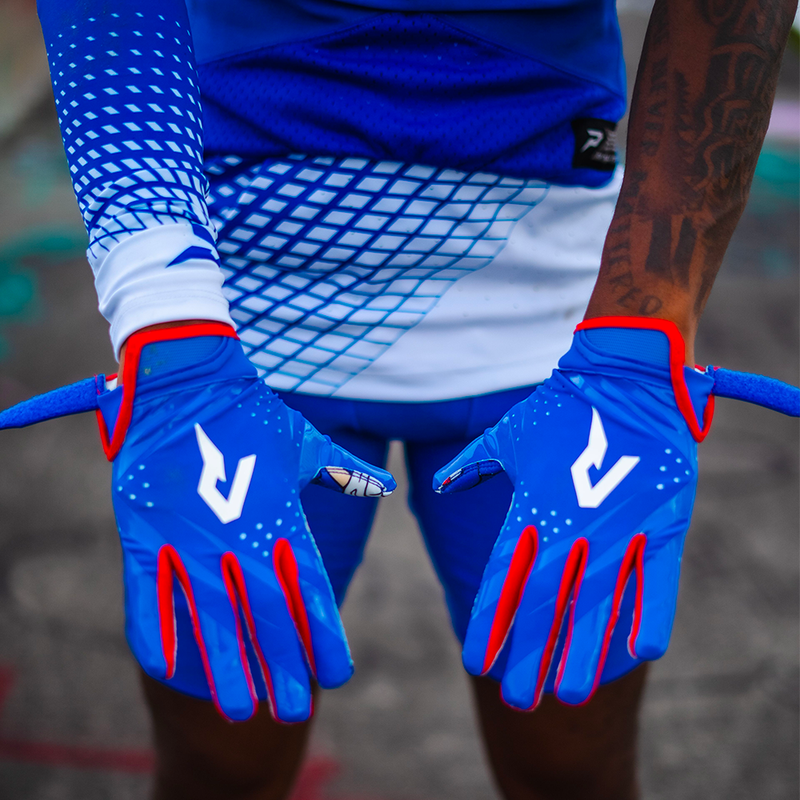 Load image into Gallery viewer, Sonic the Hedgehog Football Gloves - VPS5 by Phenom Elite
