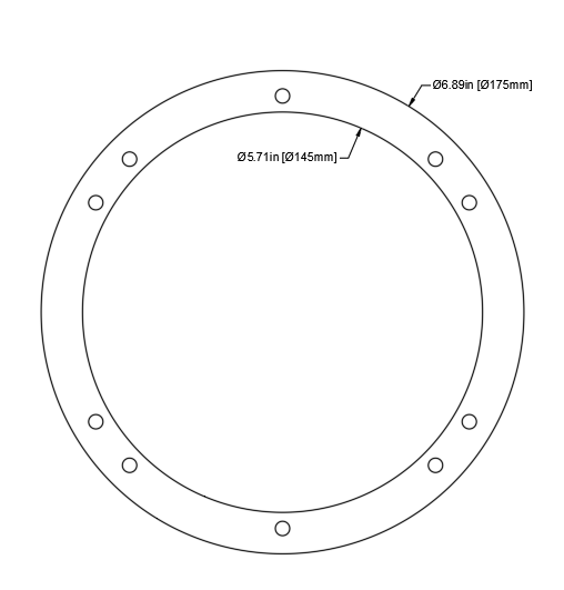 Load image into Gallery viewer, KS23 6.5" Speaker Spacer Ring
