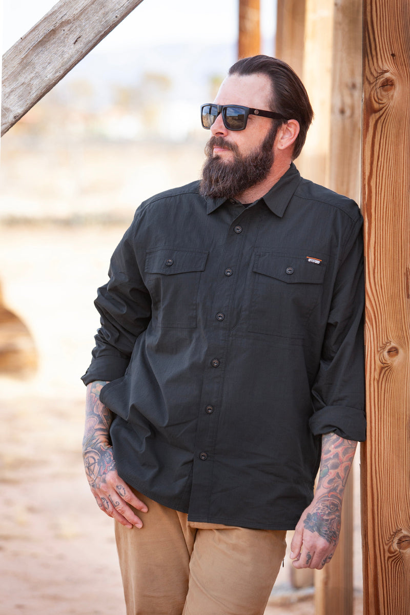 Load image into Gallery viewer, Echo Bravo LS Shirt - Vintage Black

