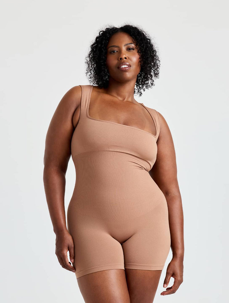 Load image into Gallery viewer, Square Neck Shapewear Jumpsuit
