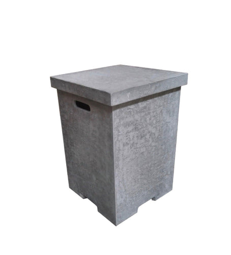 Square Tank Cover with Removable Lid - Textured