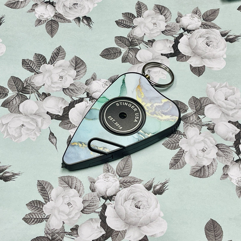 Load image into Gallery viewer, Secure Alert Personal Safety Keychain Alarm  (Green Marble)
