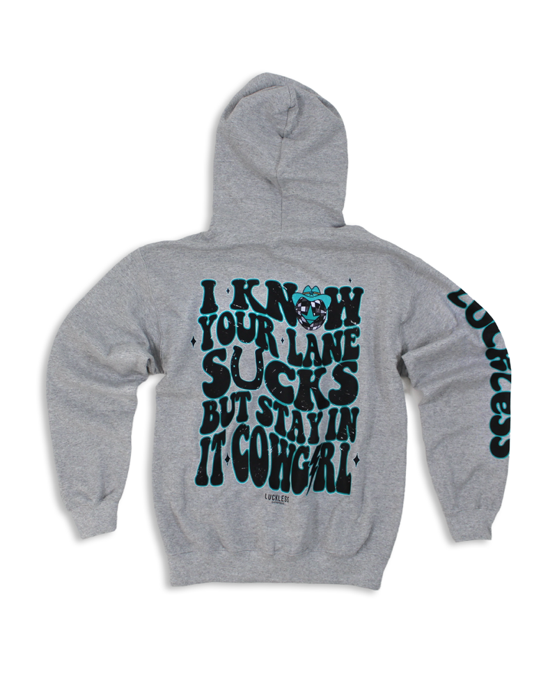 Load image into Gallery viewer, STAY IN YOUR LANE COWGIRL | HOODIE
