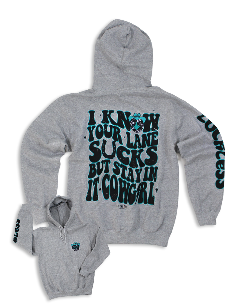 Load image into Gallery viewer, STAY IN YOUR LANE COWGIRL | HOODIE
