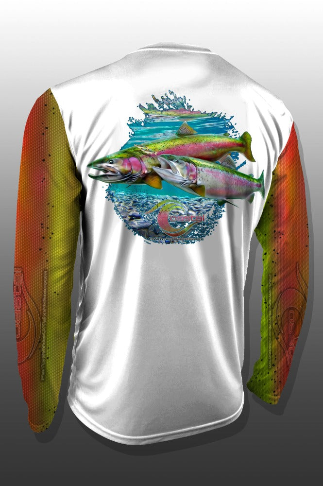 Load image into Gallery viewer, Coastal Steelhead Trout Performance Long Sleeve T-shirt
