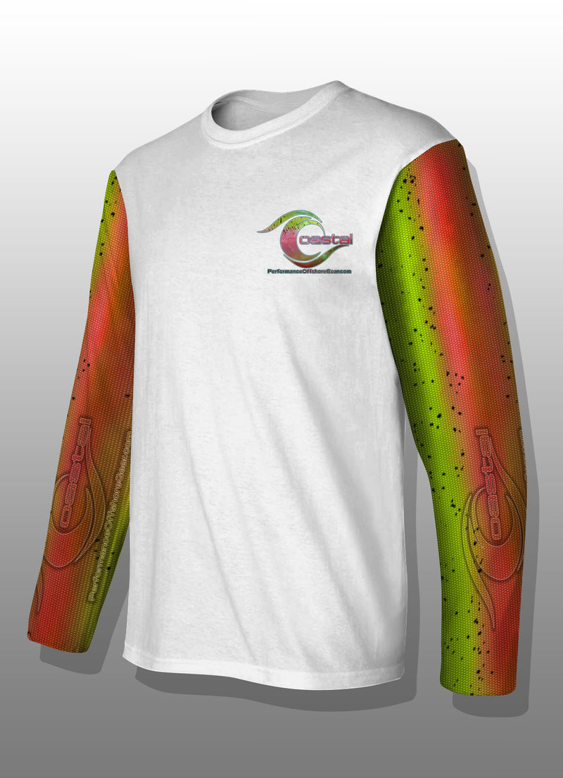 Load image into Gallery viewer, Coastal Steelhead Trout Performance Long Sleeve T-shirt
