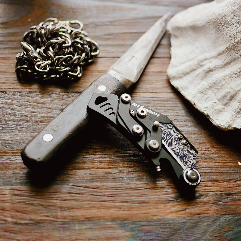 Load image into Gallery viewer, Stinger Godzilla Tool, Folding Pocket Utility - Matte Black
