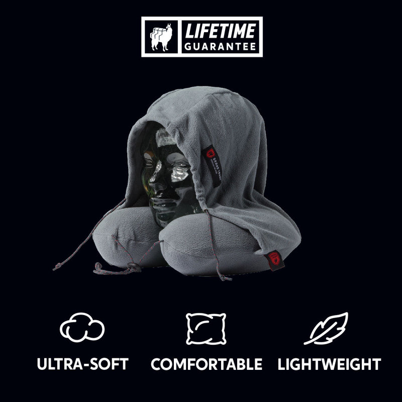 Load image into Gallery viewer, Hooded Travel Neck Pillow
