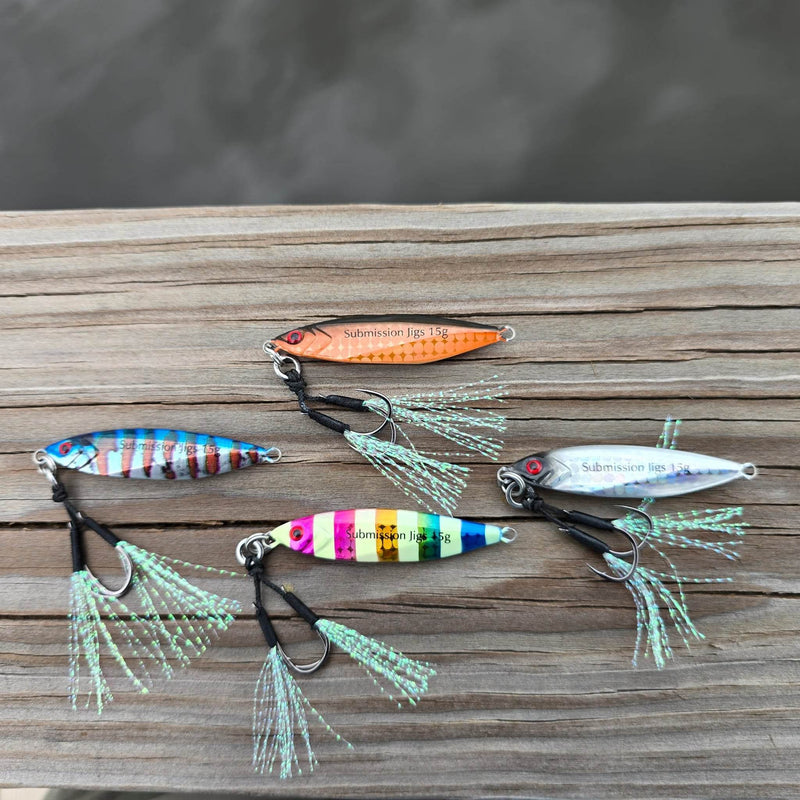 Load image into Gallery viewer, Mercenary Micro Slow Pitch Jig – 4-Pack – 10g &amp; 15g
