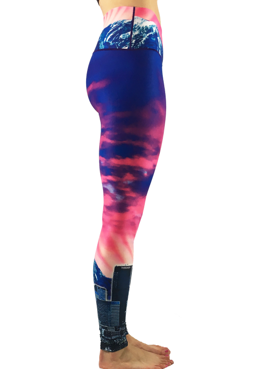 Mile High Sunset Denver Skyline Yoga Pants