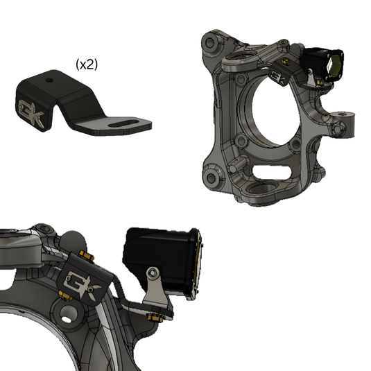 Ford Super Duty Steerable Knuckle Pod Light Mounts (2017-2022)