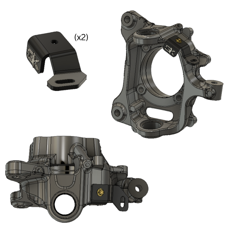 Load image into Gallery viewer, Ford Super Duty Steerable Knuckle Pod Light Mounts (2023+)
