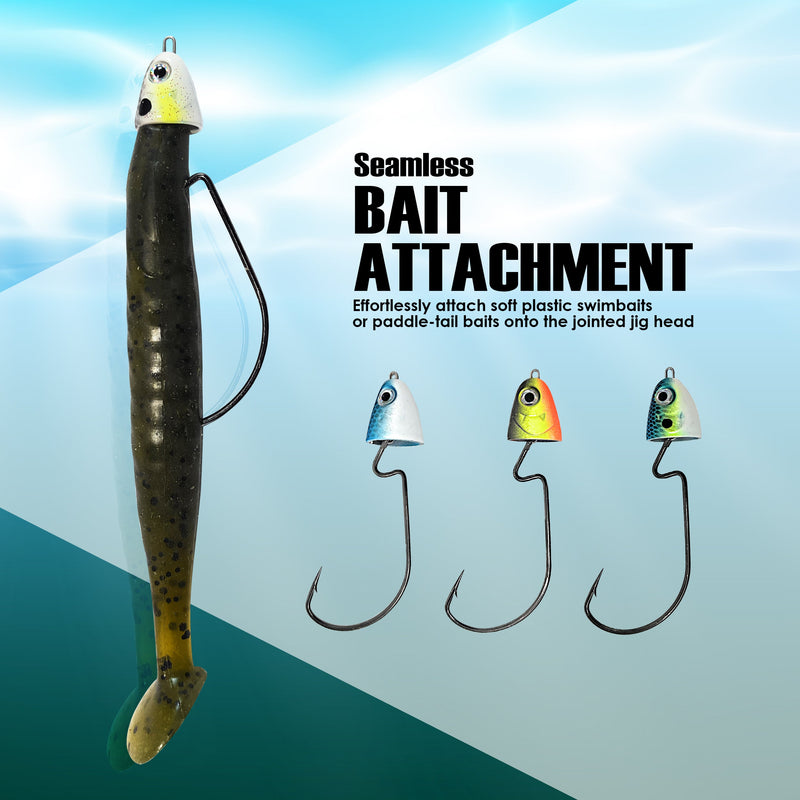 Load image into Gallery viewer, Reaction Tackle Tungsten Swing/ Swimbait Jig Heads
