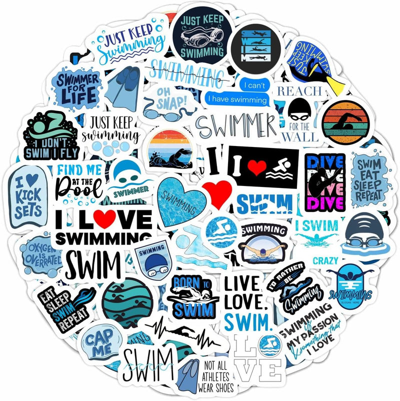 Load image into Gallery viewer, 93 Swimming Stickers Collection

