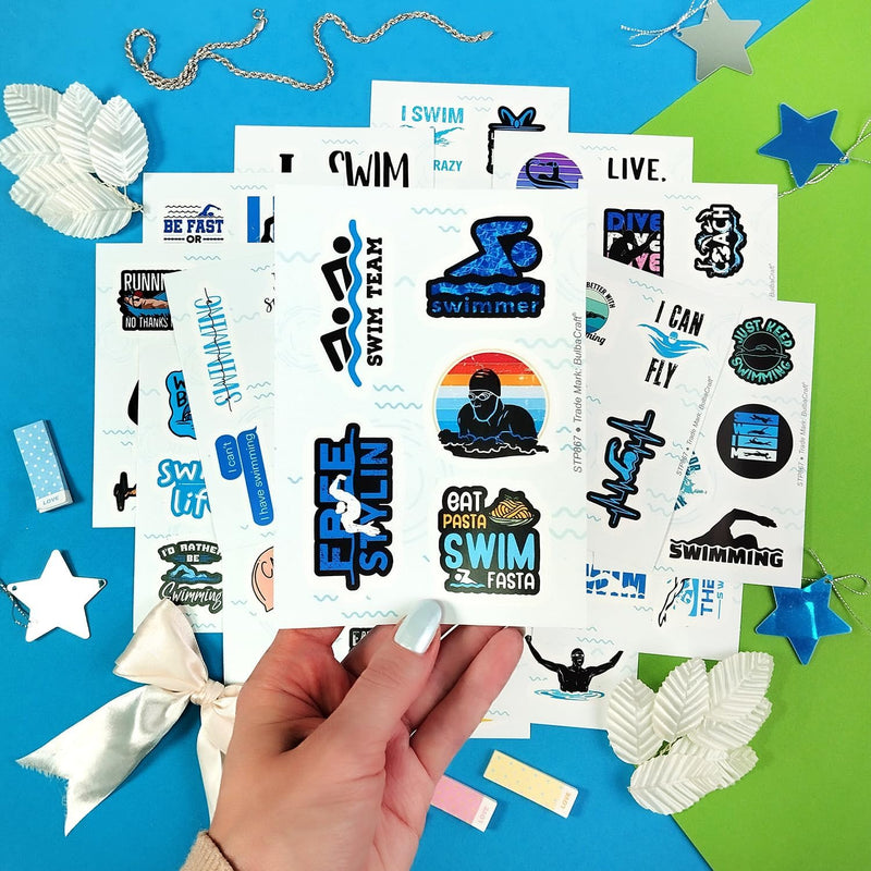 Load image into Gallery viewer, 93 Swimming Stickers Collection
