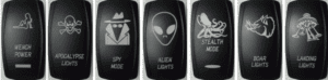 Load image into Gallery viewer, D2D LED Rocker Switch – Laser Etched, Waterproof

