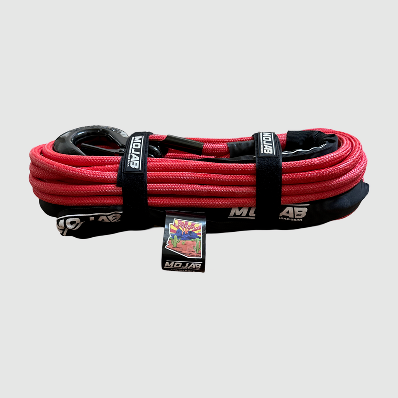 Load image into Gallery viewer, 3/8&#39;&#39; x 85&#39; Double Braided Winch Rope with Removeable forged winch hook
