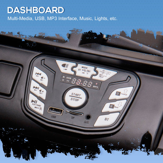 Electric Kids UTV Truck with Bluetooth Music and Dual Motors