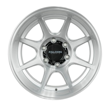 Load image into Gallery viewer, T8 "Seeker"- Silver Brush Face 17x9
