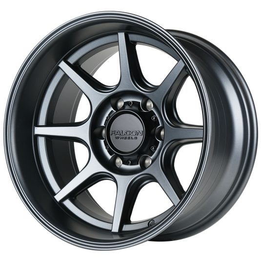 T8 "Seeker"- Matte Gunmetal 17x9 6x139.7