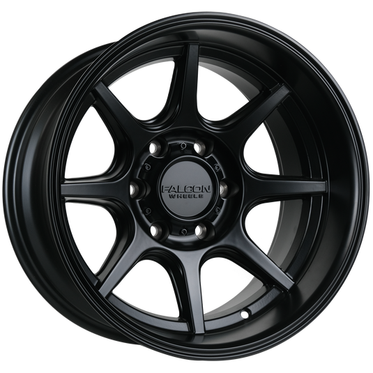 T8 "Seeker"- Matte Black 17x9