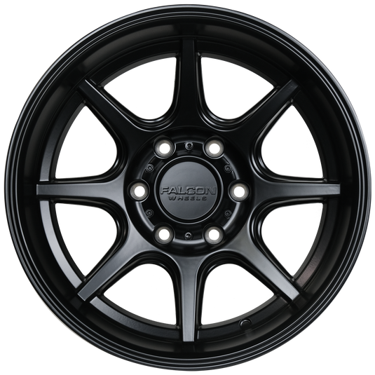 T8 "Seeker"- Matte Black 17x9