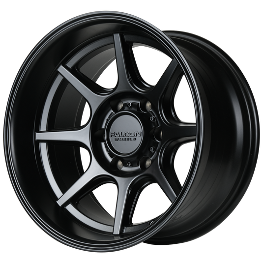 T8 "Seeker"- Matte Black 17x9
