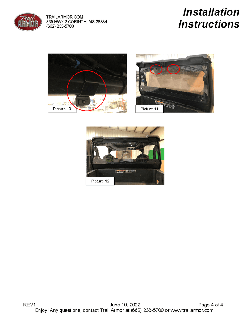 Load image into Gallery viewer, Trail Armor Rear Window Dust Shield for 2020-23 Polaris General XP 1000 Model

