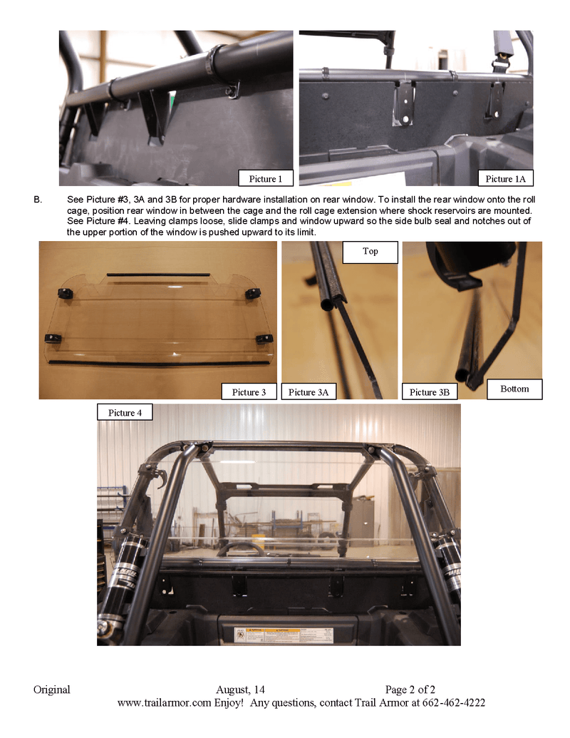 Load image into Gallery viewer, Trail Armor Polaris Hard Rear Window for 2014-22 RZR 4 XP 1000 Model
