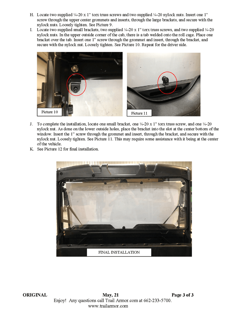 Load image into Gallery viewer, Trail Armor Rear Window Dust Shield for 2017-21 Polaris Ranger Midsize 500 Model
