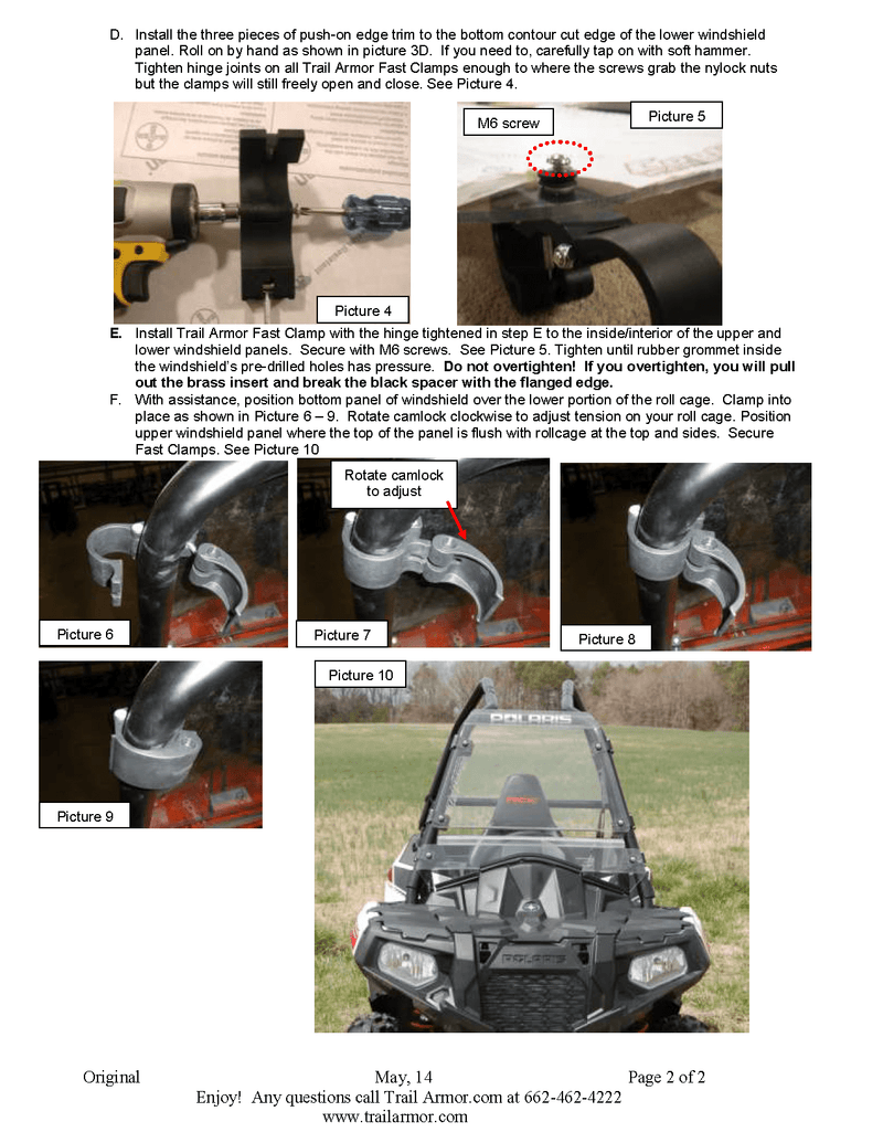 Load image into Gallery viewer, Trail Armor CoolFlo Windshield with Fast Clamps for 2014-19 Polaris Sportsman ACE / XC model
