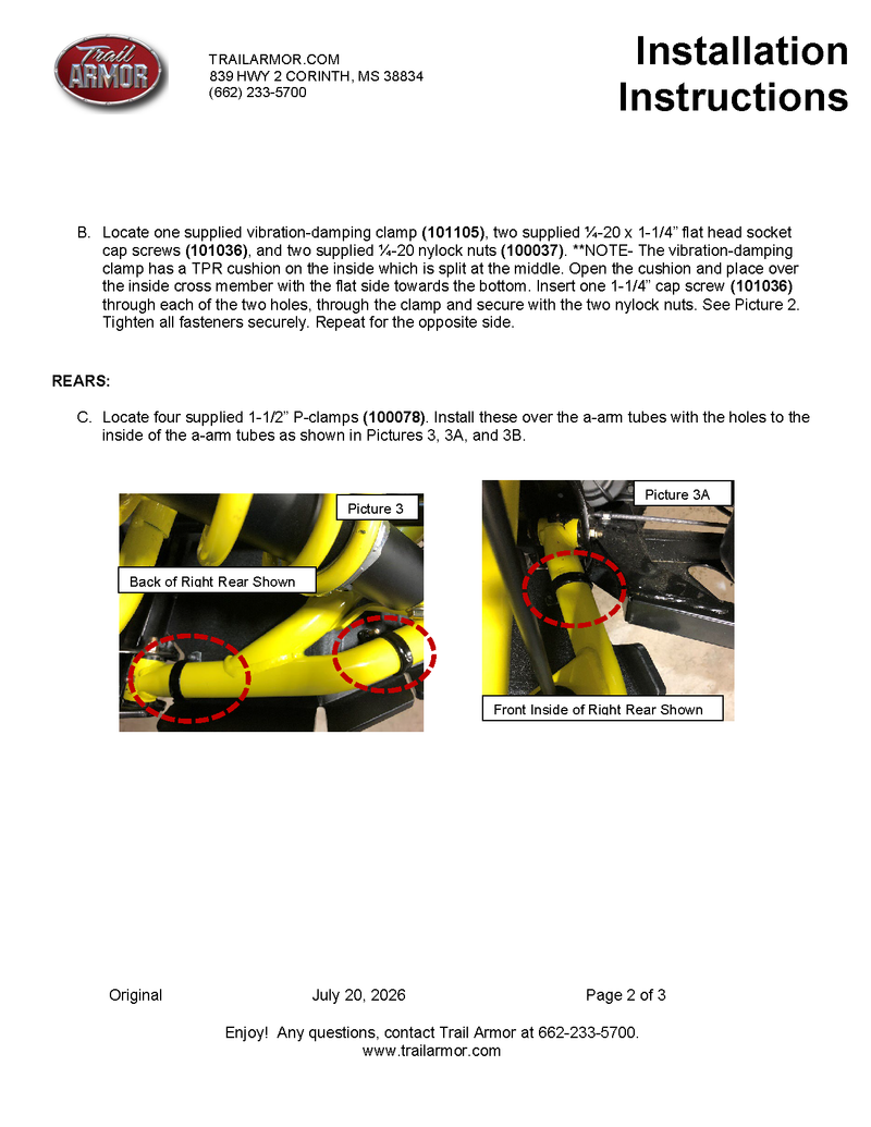 Load image into Gallery viewer, Trail Armor 2018 - 2021 Can Am Defender and Can Am Defender Max iMpact A-Arm Guards for FACTORY ARCHED A-ARMS
