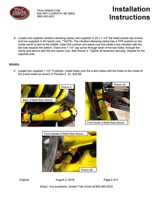 Trail Armor A-Arm Guards for 2018-21 Can-Am Defender