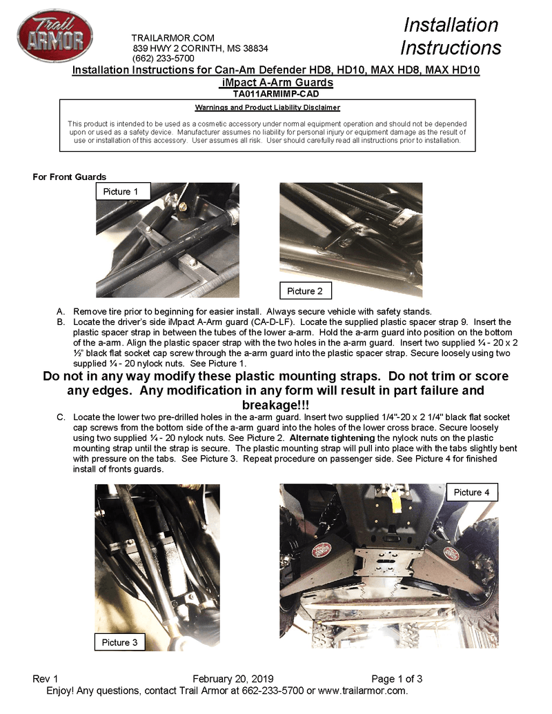 Load image into Gallery viewer, Trail Armor iMPACT A-Arm Guards for 2017+ Can-Am Defender
