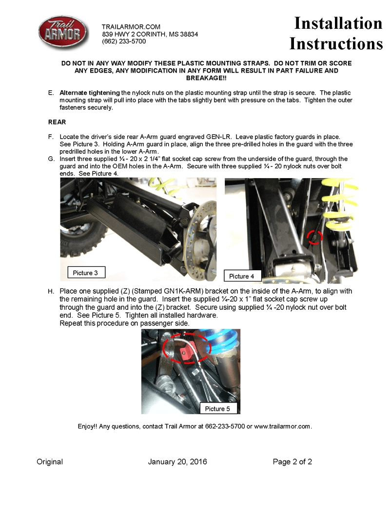 Load image into Gallery viewer, Trail Armor IMpact A-Arm Guards Front &amp; Rear for Polaris General 1000 / 1000 4
