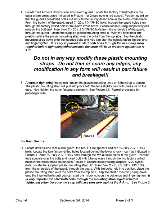 Trail Armor iMpact A-Arm CV Front and Rear Boot Guards for2013-17 Ranger XP / Full size Ranger XP Model
