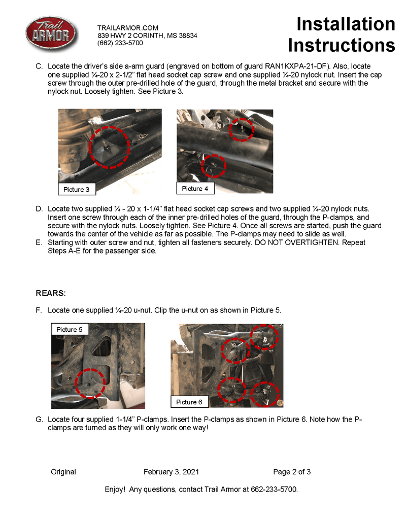 Load image into Gallery viewer, Trail Armor A-Arm Guards for 2021-23 Polaris Ranger / XP 1000 Crew
