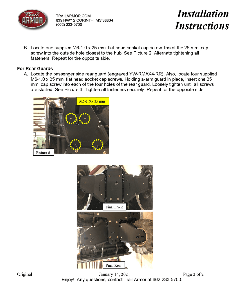 Load image into Gallery viewer, Trail Armor iMpact A-Arm Guards for 2021+ Yamaha Wolverine RMAX4 / RMAX4 1000 Model

