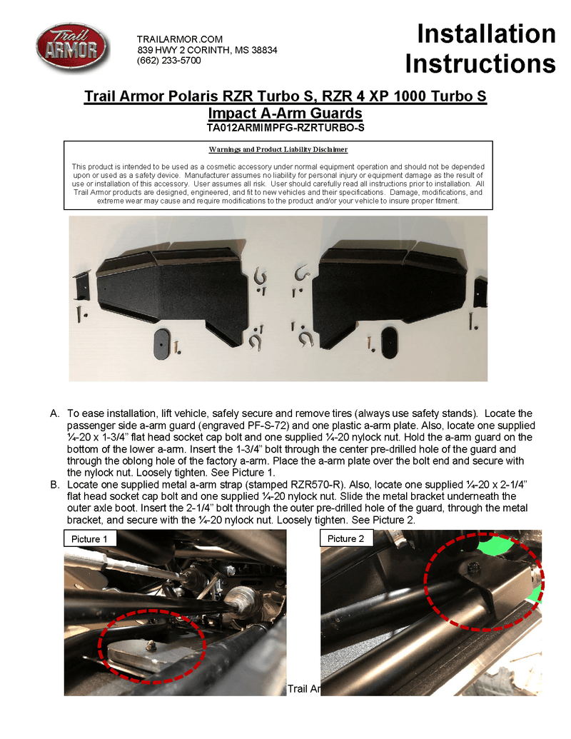 Load image into Gallery viewer, Trail Armor Front Arm Guard for Polaris RZR Turbo S
