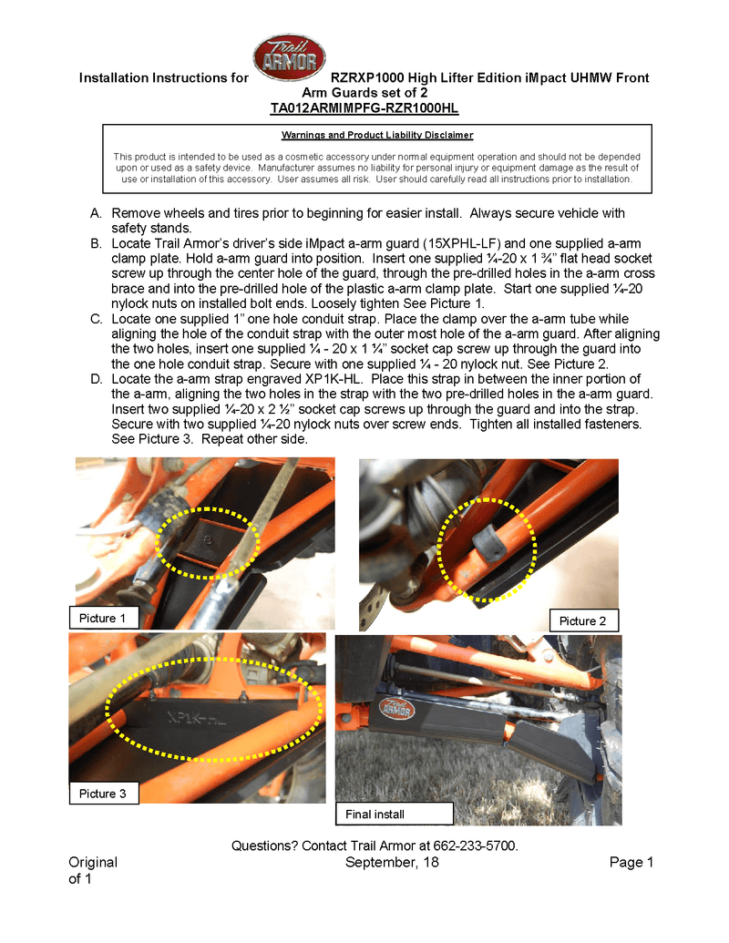 Load image into Gallery viewer, Trail ArmorOEM Highlifter/Desert Edition/Trails and Rocks Arched iMpact Front A-Arm Guards Set of 2 for RZR XP / RZR XP 4 OEM
