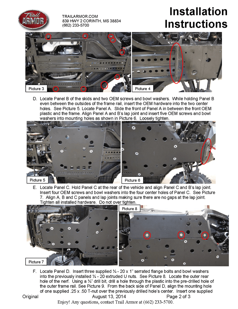 Load image into Gallery viewer, Trail Armor Skid Plates for 2011-14 Can-Am Commander 800 /DPS /XT/ 1000
