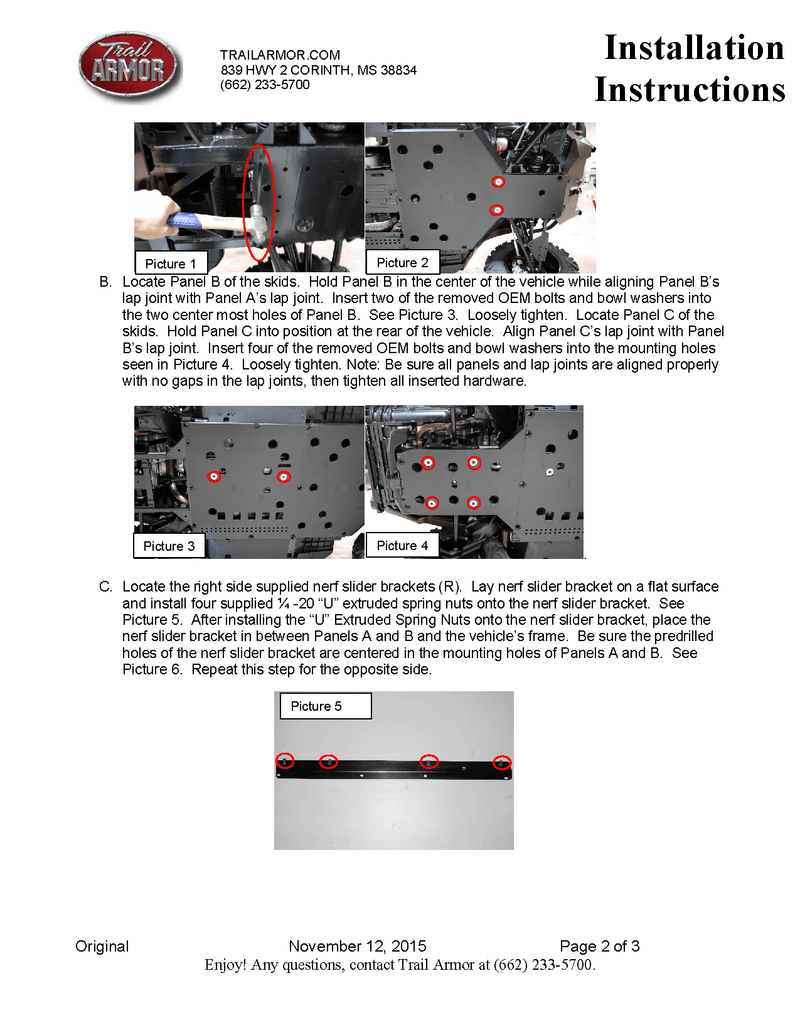 Load image into Gallery viewer, Trail Armor Skid Plates for 2015-20 Can-Am Commander 800/ DPS/ XT /1000

