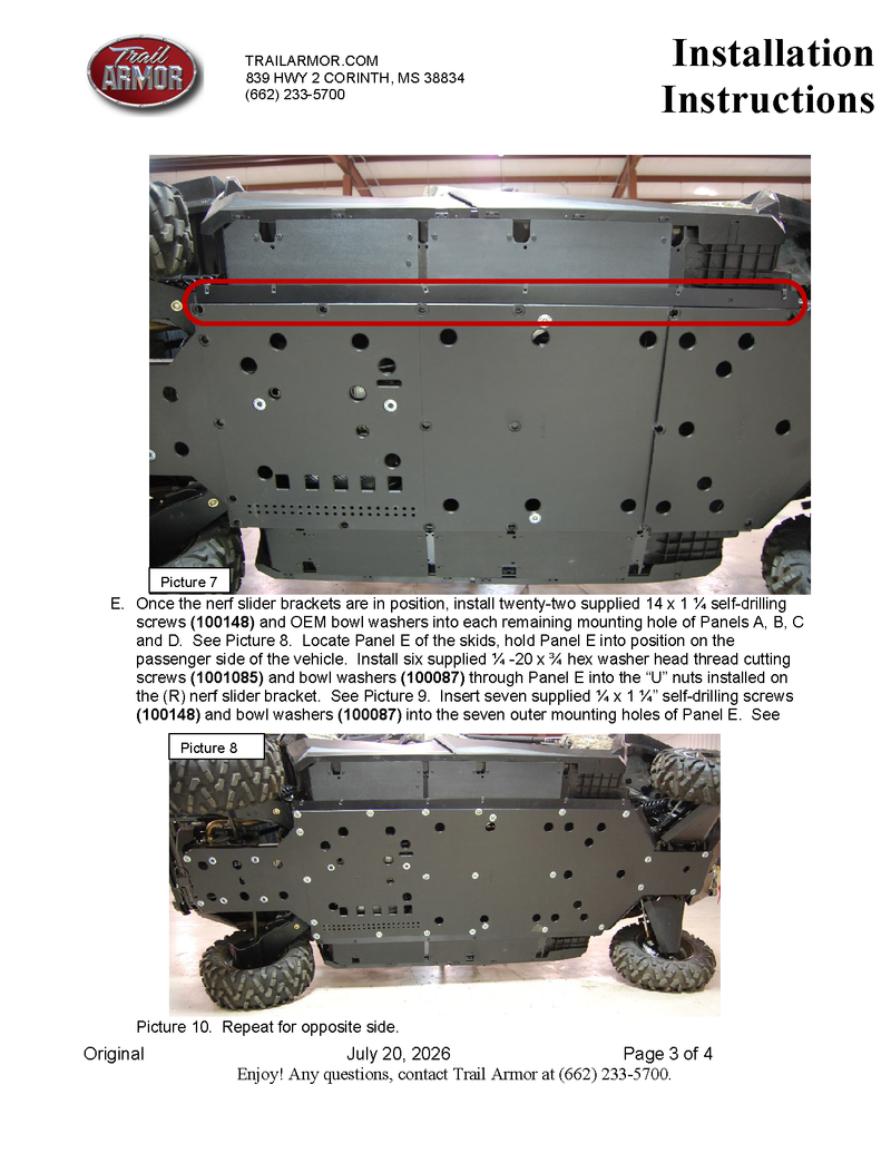Load image into Gallery viewer, Trail Armor Can Am Commander Max XT, Commander Max and Commander Max Limited Full Skids with Integrated Slider Nerfs 2014-2020
