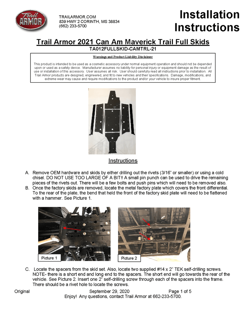 Load image into Gallery viewer, Trail Armor Skid Platefor 2020+ Can-Am Maverick / Commander
