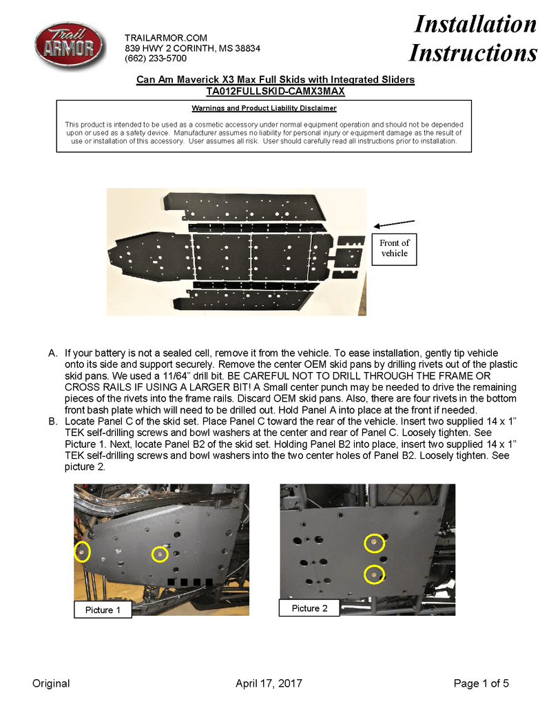Load image into Gallery viewer, Trail Armor Full skid Plate for 2017+ Can-Am Maverick X3 Max
