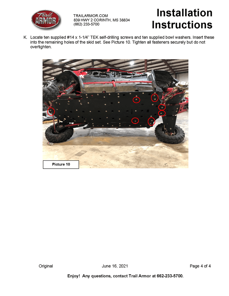 Load image into Gallery viewer, Trail Armor Full Skid Plate for Honda Talon 1000X-4
