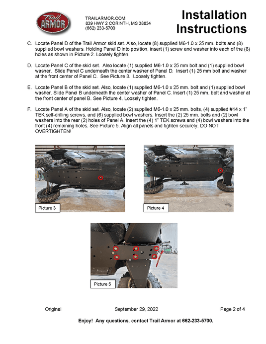 Trail Armor Full Skid Plate for Kawasaki KRX 4 1000