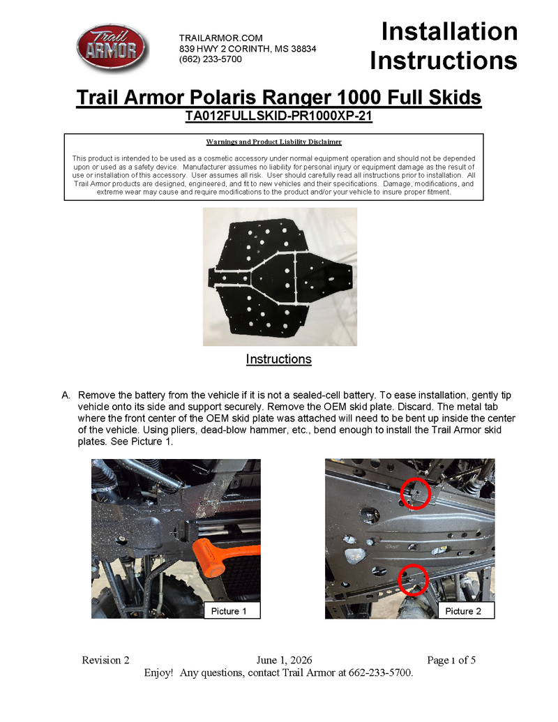 Load image into Gallery viewer, Trail Armor 2021 - 2025  Polaris Ranger XP 1000, Ranger XP Kinetic, Ranger 1000 Full Skids
