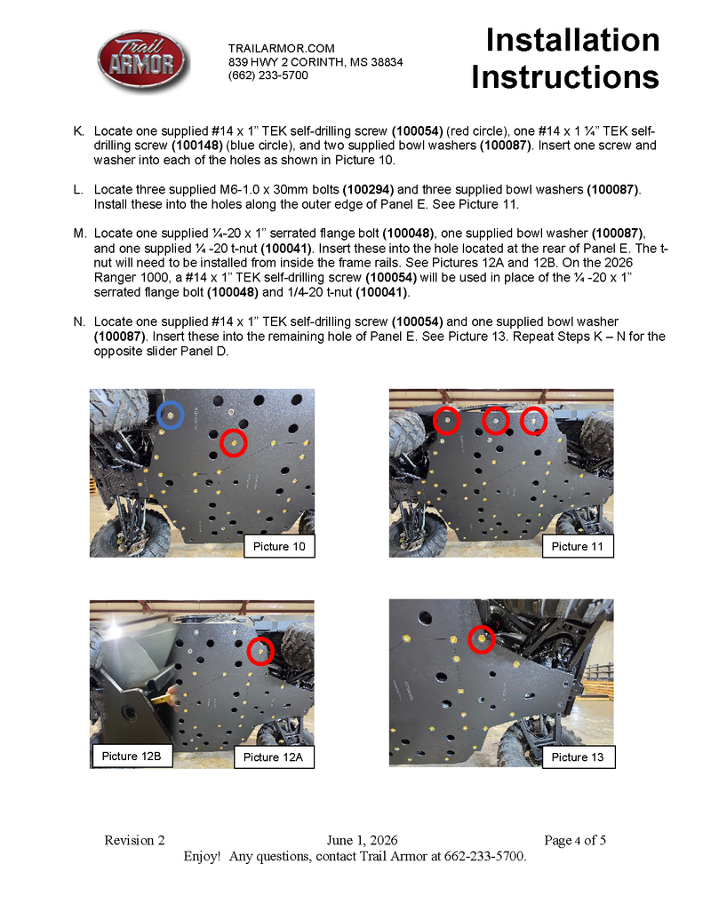 Load image into Gallery viewer, Trail Armor 2021 - 2025  Polaris Ranger XP 1000, Ranger XP Kinetic, Ranger 1000 Full Skids
