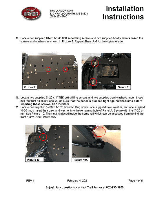 Trail Armor Full Skid Plate for Polaris RZR Pro XP 4